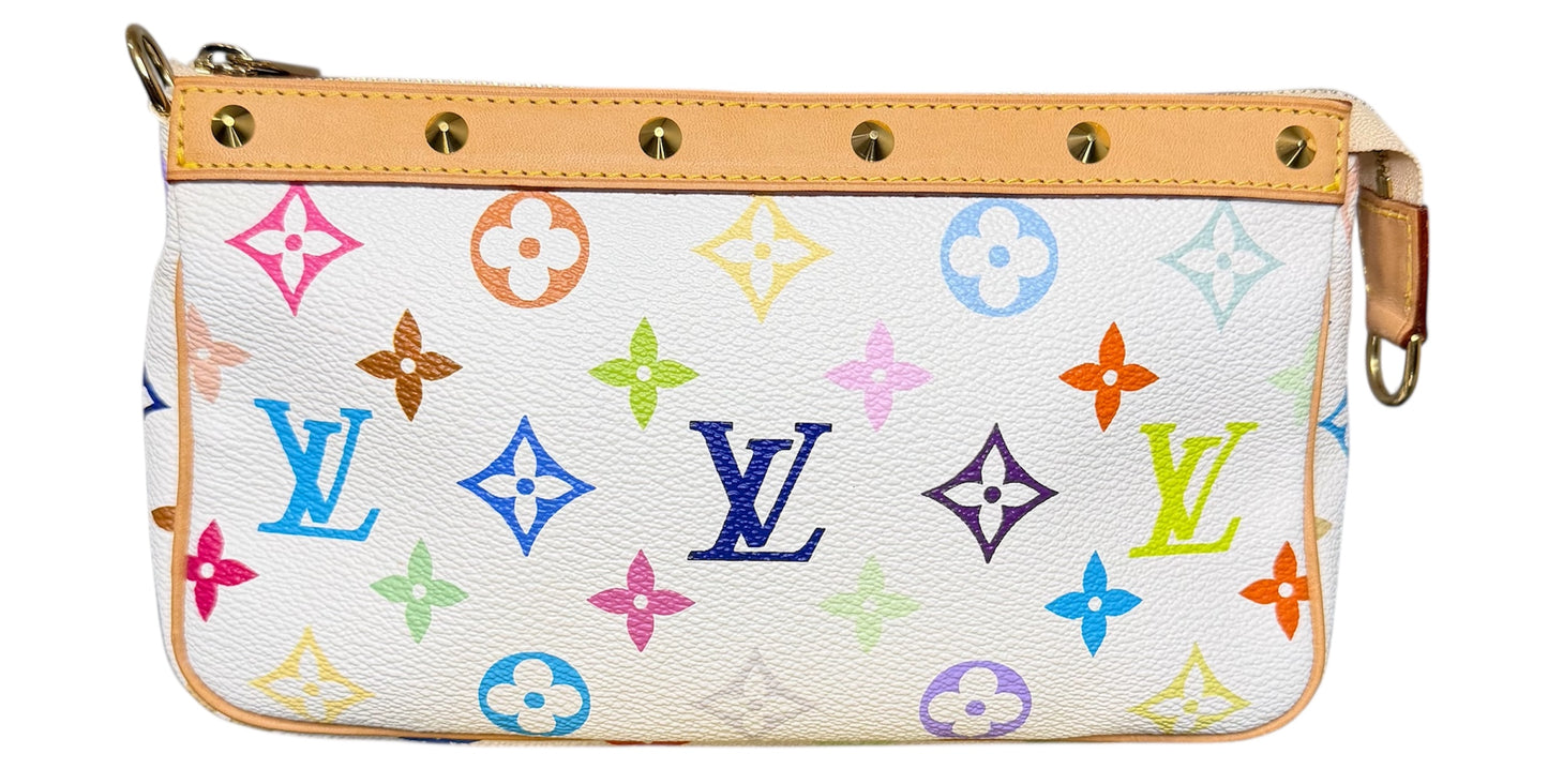 SOLD- Louis Vuitton Multicolore Pochette (Blanc) — Select Offers Considered