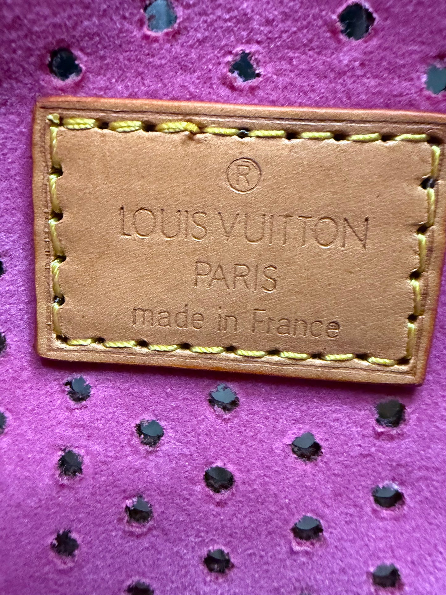 Vintage Louis Vuitton Monogram Perforated Speedy 30 (Fuchsia)