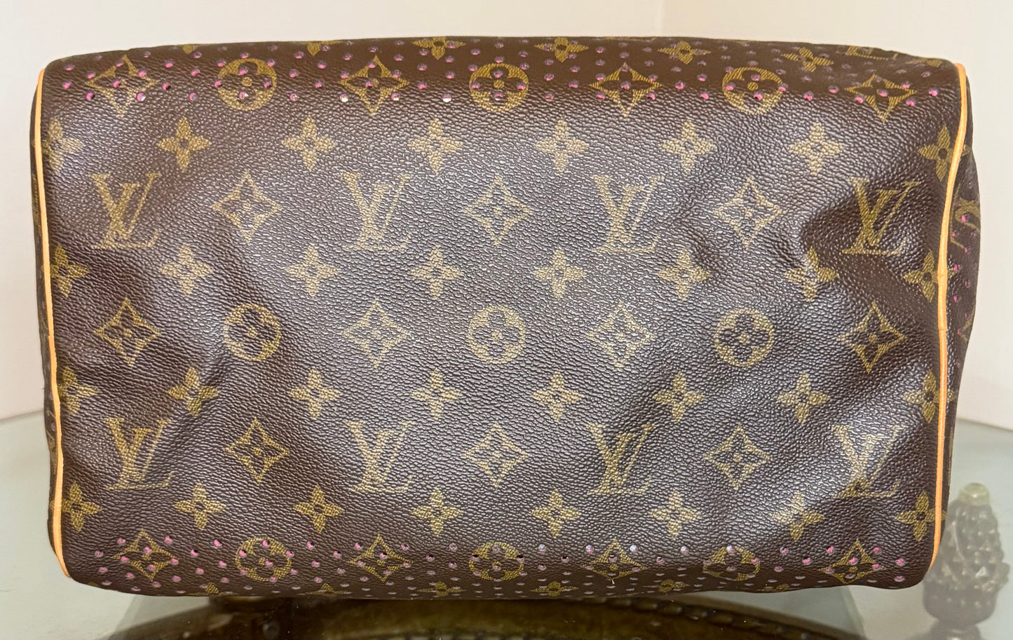 Vintage Louis Vuitton Monogram Perforated Speedy 30 (Fuchsia)